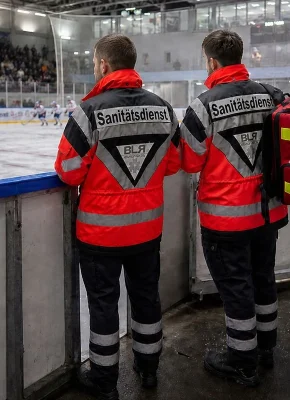 Sanitätsdienst München bei einer Eisveranstaltung