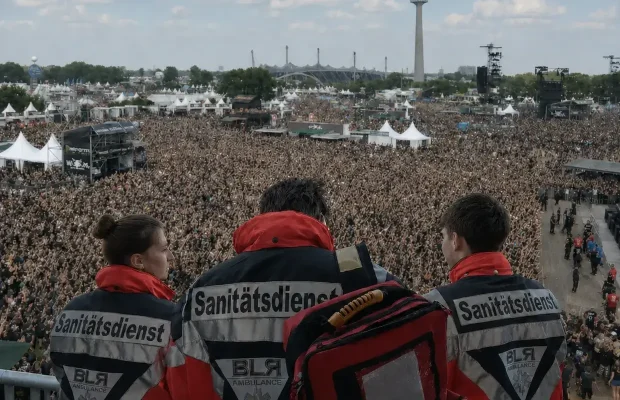 Sanitätsdienst München bei einer Großveranstaltung im Olympiapark
