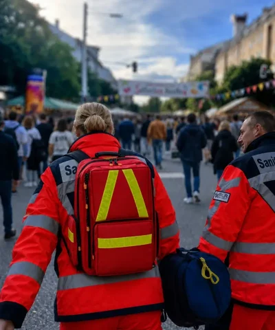 Privater Sanitätsdienst München bei einer Veranstaltung